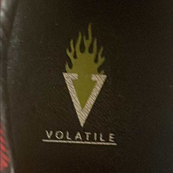 Volatile Red and Black Plaid Ankle Booties - Picture 10 of 12